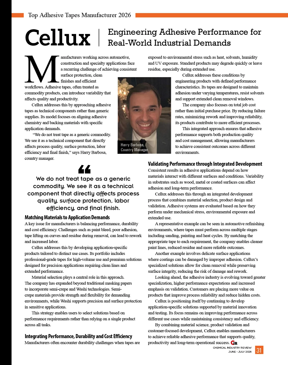  Specialty Chemicals | Chemical Industry Review